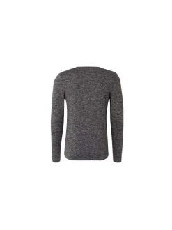 Pull col V homme gris