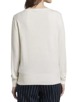 Pull femme blanc