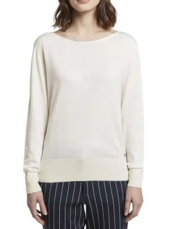 Pull femme blanc