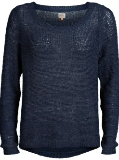 Pull femme bleu