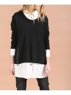 Pull femme noir
