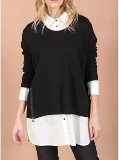 Pull femme noir