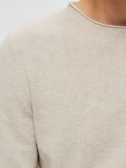 Pull homme beige
