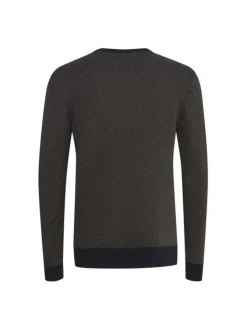 Pull homme coupe droite marine