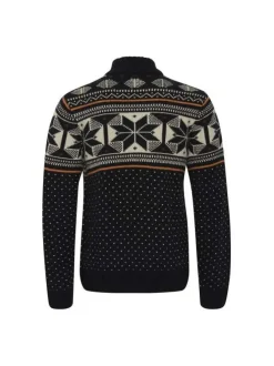 Pull homme coupe droite noir