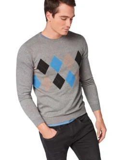 Pull homme gris