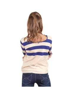 Pull léger à rayures