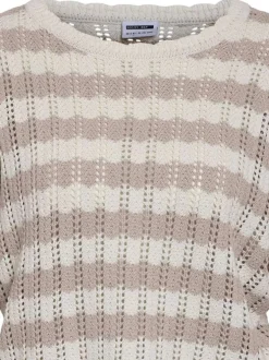 Pull manches longues Laika L/S O-Neck Mg Knit Fwd en coton mélangé beige