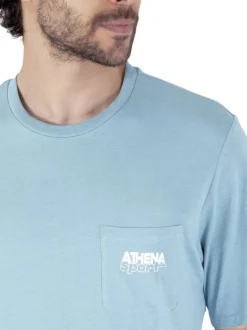 Pyjama court en coton bleu clair uni pourvu d'une coupe droite