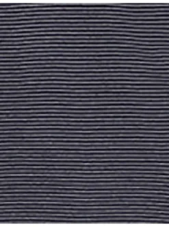 Pyjama Long en coton marine rayé avec une coupe droite et un col tunisien
