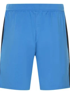 Pyjama short bleu bicolore avec deux poches latérales plaquées