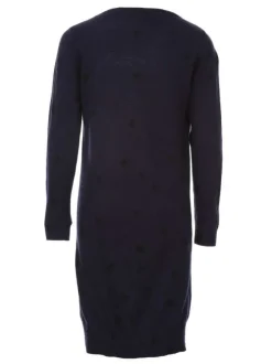 Robe manches longues fille bleu