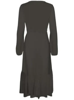 Robe anthracite femme coupe droite
