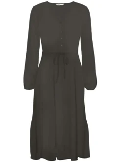 Robe anthracite femme coupe droite