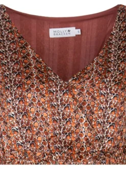 Robe brique pour femme fantaisie coupe bohème