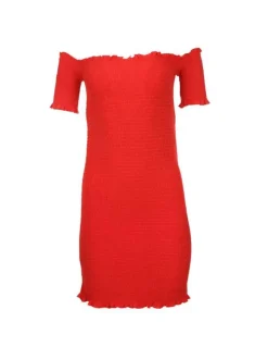 Robe courte femme orange