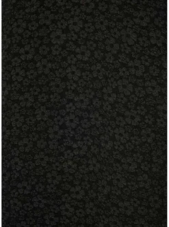 Robe courte noire unie coupe droite avec un col v et une fente au dos