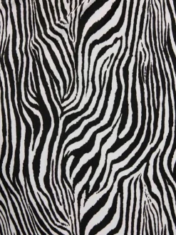 Robe longue noire à motifs pourvue d'une coupe moulante et d'un col rond