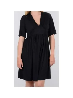 Robe manches courtes femme noir