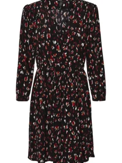 Robe manches longues femme noir