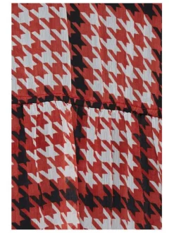 Robe manches longues femme rouge