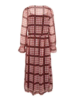 Robe manches longues femme rouge
