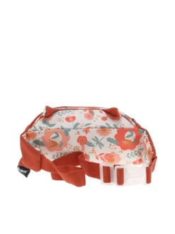 Sac banane Melimelos La Biche brique uni réglable avec fermeture zippée
