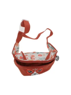 Sac banane Melimelos La Biche brique uni réglable avec fermeture zippée