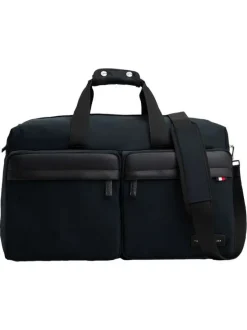Sac noir avec multiples rangements et fermetures à glissières