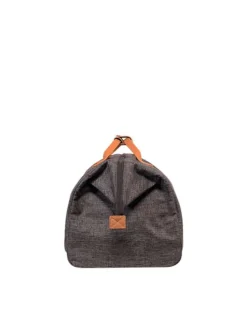 Sac anthracite uni zippé avec une fermeture zippée et logo iconique de la marque