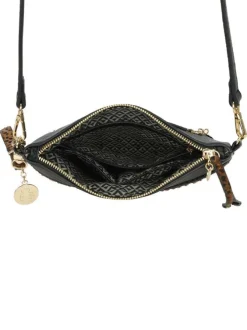 Sac bandoulière amovible léopard avec rangements multiples
