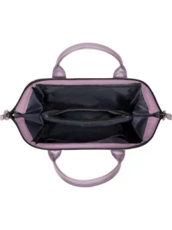 Sac à bandoulière Crossbody Medium Capri lilas brillant en simili cuir