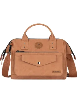 Sac à bandoulière Crossbody Medium Moscow camel uni en simili cuir