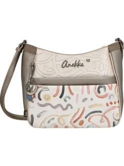 Sac à bandoulière multicolore à motifs avec une bandoulière réglable