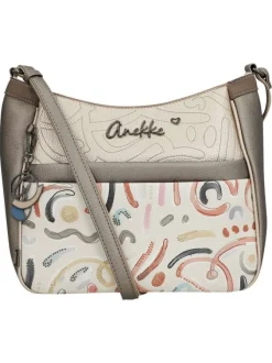 Sac à bandoulière multicolore à motifs avec une bandoulière réglable