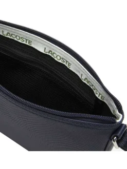 Sac à bandoulière rectangulaire marine avec crocodile vert brodé à l'avant