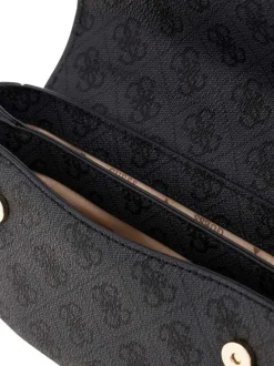 Sac besace noir monogramme à bandoulière amovible et ajustable