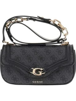 Sac besace noir monogramme à bandoulière amovible et ajustable