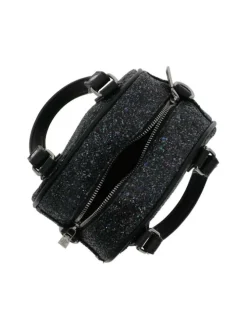 Sac Bowling noir uni avec des anses et une bandoulière réglable amovible