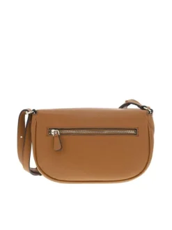 Sac camel uni avec logo iconique de la marque en relief à l'avant