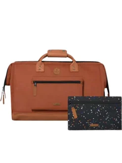 Sac camel uni à fermeture zippée avec poches interchangeables à l'avant
