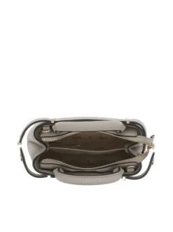 Sac écru uni avec anse fournie une poche et une poignée pour port main