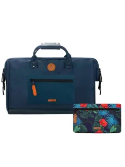 Sac de voyage marine uni avec des pochettes interchangeables