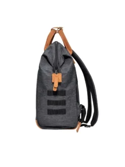 Sac à dos Londres anthracite uni avec des poches interchangeables
