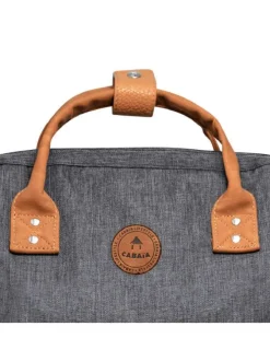 Sac à dos Londres anthracite uni avec des poches interchangeables