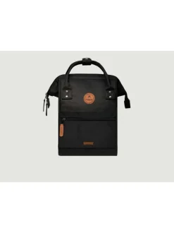 Sac à dos noir uni zippé avec pochettes interchangeables