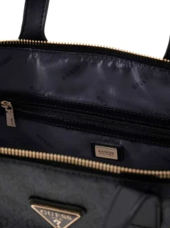 Sac à main anthracite pourvu d'une bandoulière plate amovible et réglable