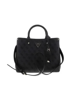 Sac à main anthracite pourvu d'une bandoulière plate amovible et réglable
