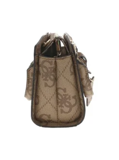 Sac à main avec motif monogrammes contrasté et bandoulière amovible