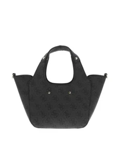Sac à main avec motif monogrammes contrasté et bandoulière amovible